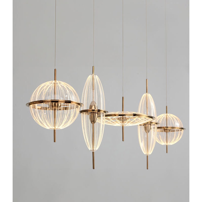 【MARETTI】オランダ・ペンダントライト5灯「BURANO」（W1650×H2300mm）