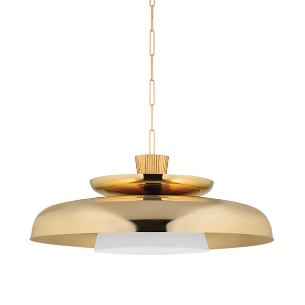 【CORBETT】アメリカ・デザイン照明 ペンダントライト「Ravenna」1灯 ゴールド（φ864×H362mm）