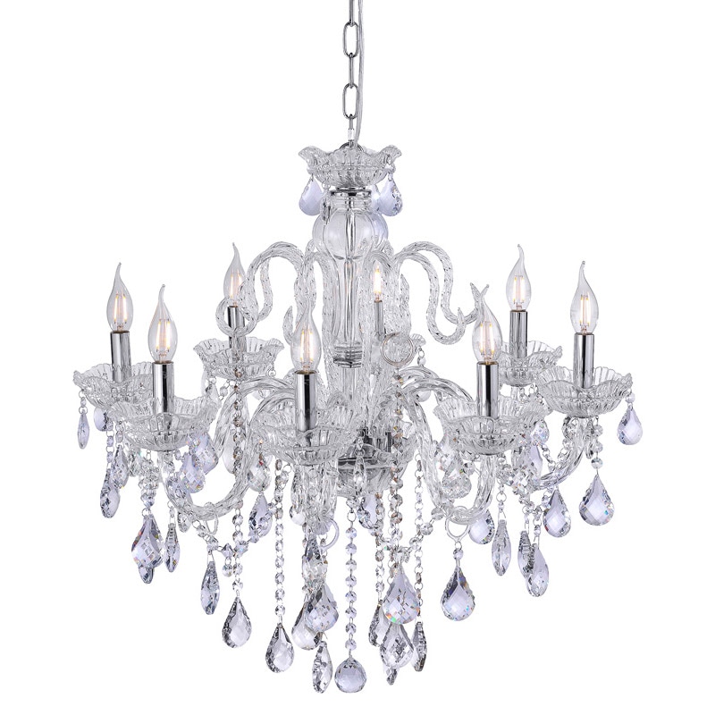 【MARETTI】オランダ・クリスタルシャンデリア 8灯「GRAZIOSO」（φ710×H690-1800mm）