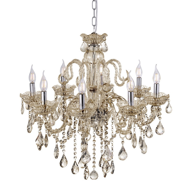 【MARETTI】オランダ・クリスタルシャンデリア 8灯「GRAZIOSO」（φ710×H690-1800mm）