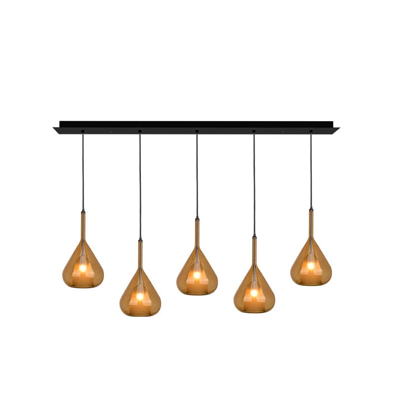 【MARETTI】オランダ・ペンダントライト 5灯「IONIA」（W1300×D100mm）