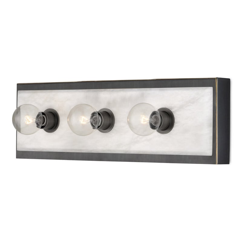 【CURREY】アメリカ・ウォールライト 3灯「Berdine」ブロンズ（W127×D70×H406mm）