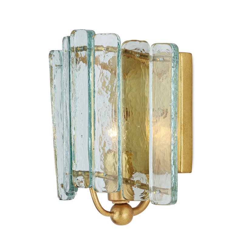 【CURREY】アメリカ・ウォールライト 1灯「Duvernell」ゴールド（W190×D108×H203mm）