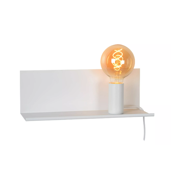 【LUCIDE】ベルギー デザイン照明 テーブルライト「SEBO」White 1灯（W350×D120×H120mm）