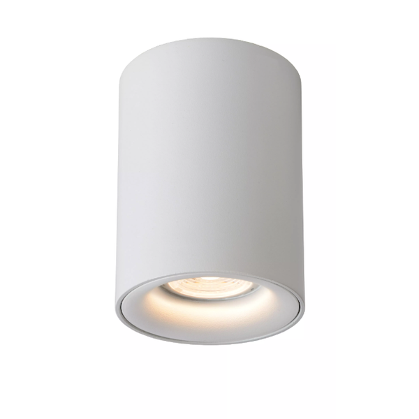 【LUCIDE】ベルギー デザイン照明 シーリングライト「BENTOO-LED」White 1灯（φ80×H110mm）