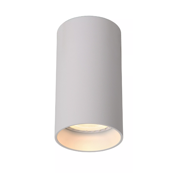 【LUCIDE】ベルギー デザイン照明 シーリングライト「DELTO」White 1灯（φ55×H100mm）