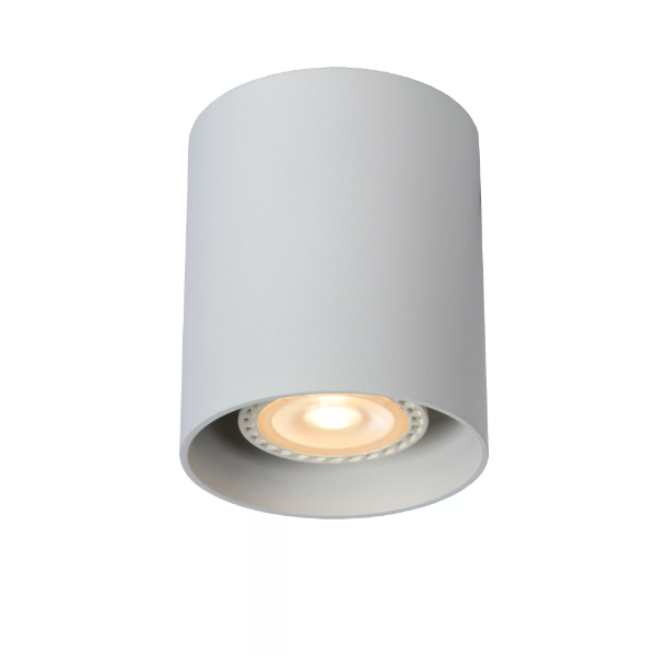 【LUCIDE】ベルギー デザイン照明 シーリングライト「BODI」White 1灯（φ80×H95mm）