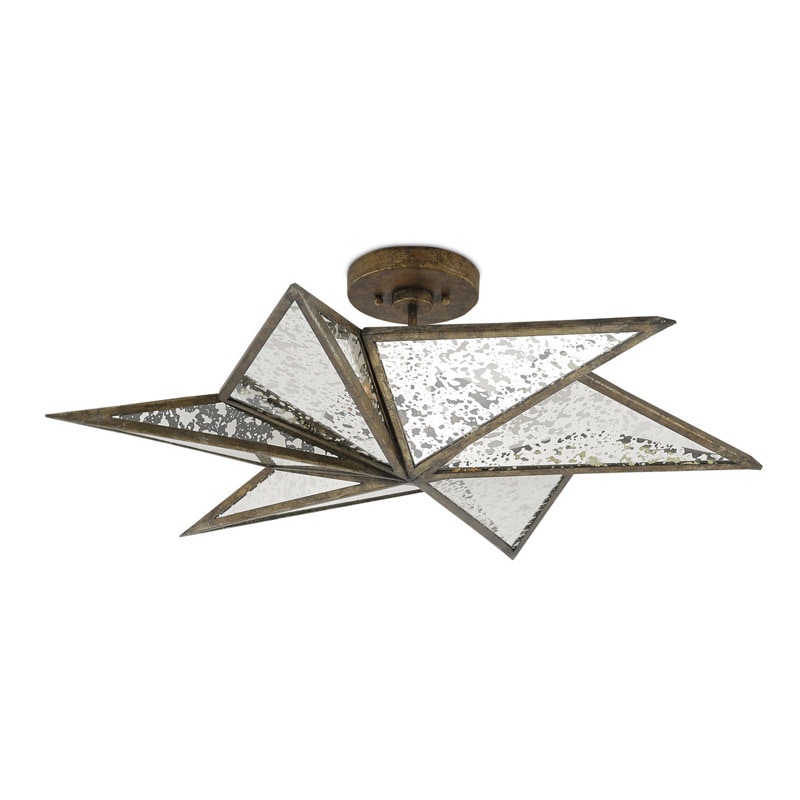 【CURREY】アメリカ・シーリングライト 3灯「Stargazer」ブロンズ（φ762×H254mm）