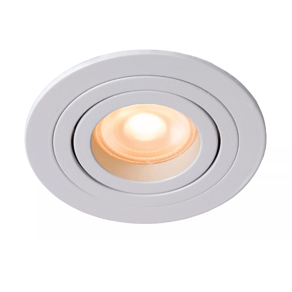 【LUCIDE】ベルギー デザイン照明 シーリングライト「TUBE」White 1灯（φ92×H23mm）