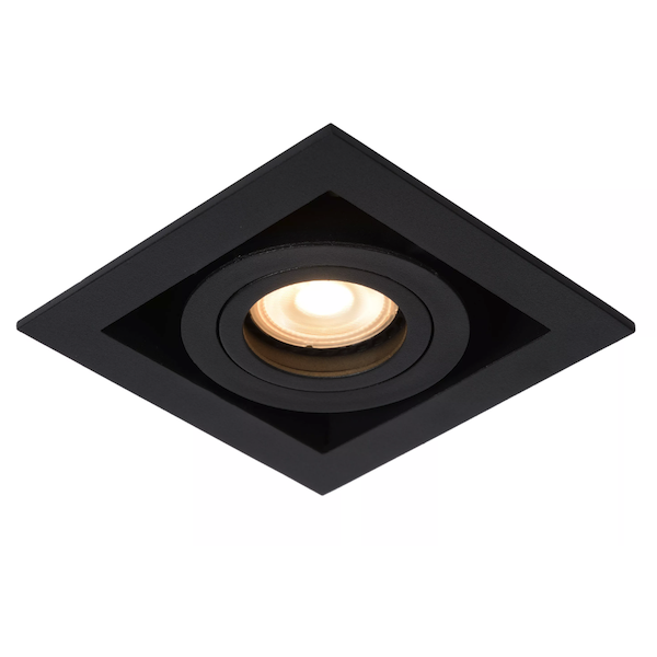 【LUCIDE】ベルギー デザイン照明 シーリングライト「CHIMNEY」Black 1灯（W115×D115×H93mm）