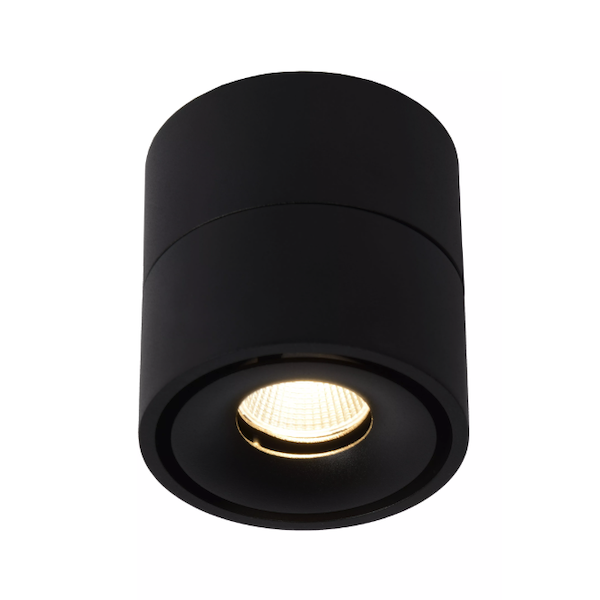 【LUCIDE】ベルギー デザイン照明 シーリングライト「YUMIKO」Black（φ78×H82mm）