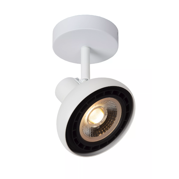 【LUCIDE】ベルギー デザイン照明 シーリングライト「SENSAS」White 1灯（W129×D121×H162mm）
