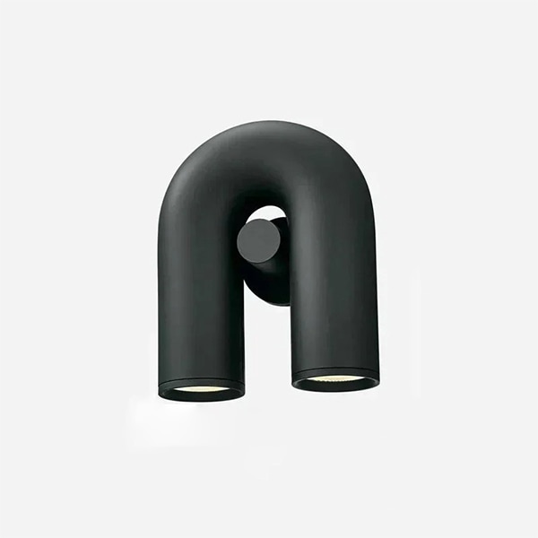 【リーズナブル】デザイン照明　モダンウォールライト　Black・Gray（W215×H250mm）