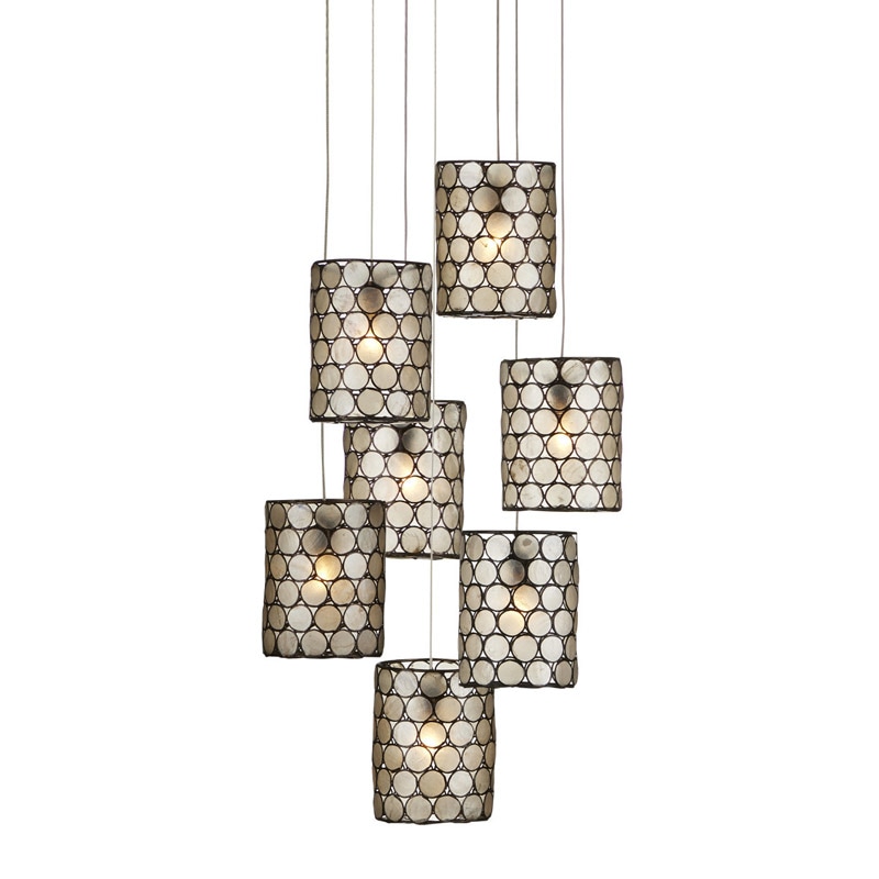 【CURREY】アメリカ・シーリングペンダントライト 7灯「Regatta」（φ381×H330mm）