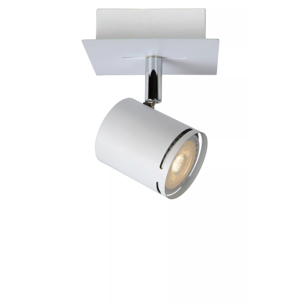 【LUCIDE】ベルギー デザイン照明 シーリングライト「RILOU」White 1灯（W100×D100×H150mm）