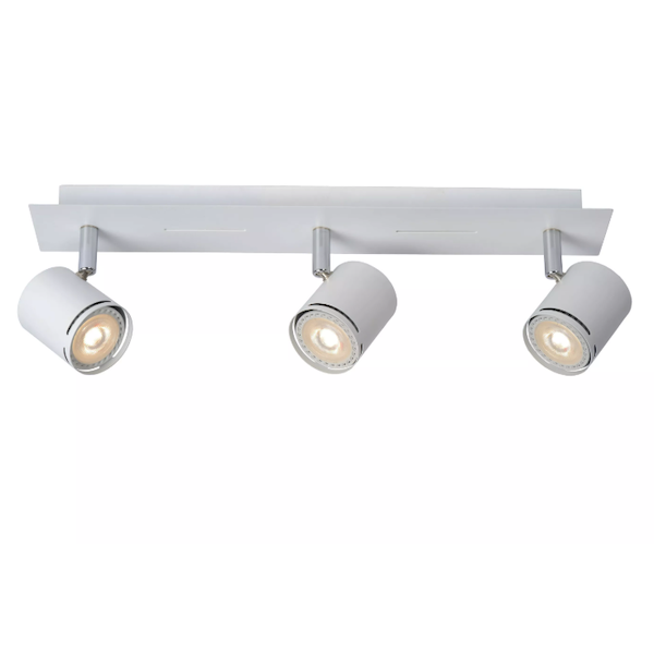 【LUCIDE】ベルギー デザイン照明 シーリングライト「RILOU」White 3灯（W420×D75×H150mm）