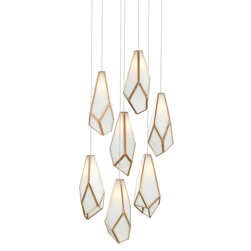 【CURREY】アメリカ・ペンダントライト 7灯「Glace」（φ381×H558mm）