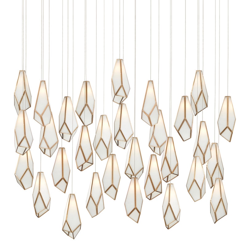 【CURREY】アメリカ・シーリングペンダントライト 30灯「Glace」（W1371×D457×H558mm）