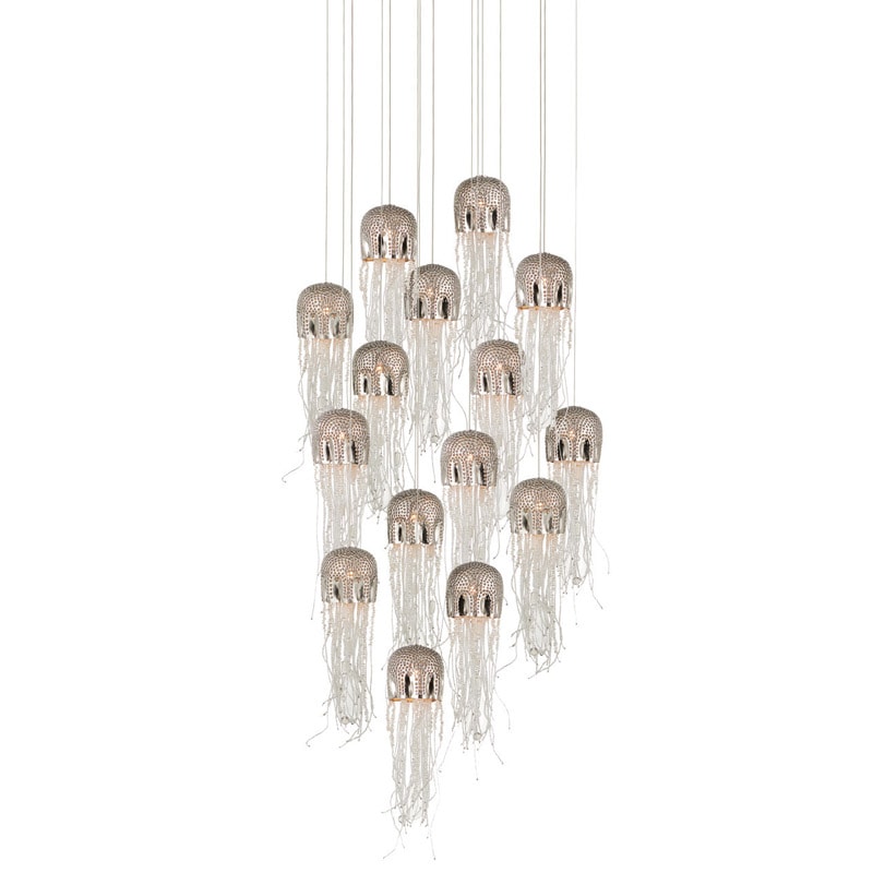 【CURREY】アメリカ・シーリングペンダントライト 15灯「Medusa」（φ584×H558mm）