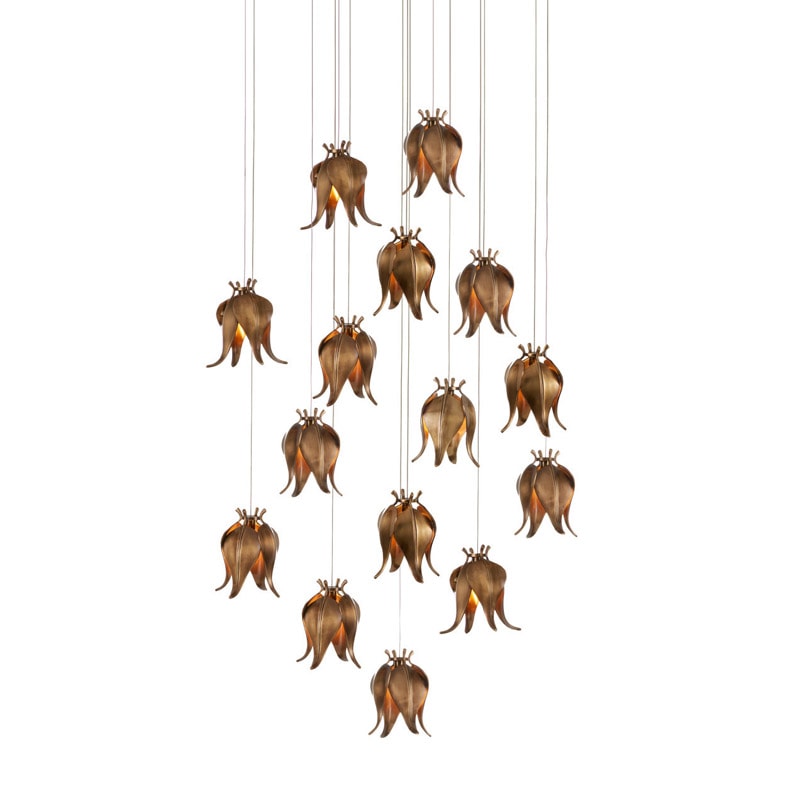 【CURREY】アメリカ・シーリングペンダントライト 15灯「Iota」（φ647×H597mm）