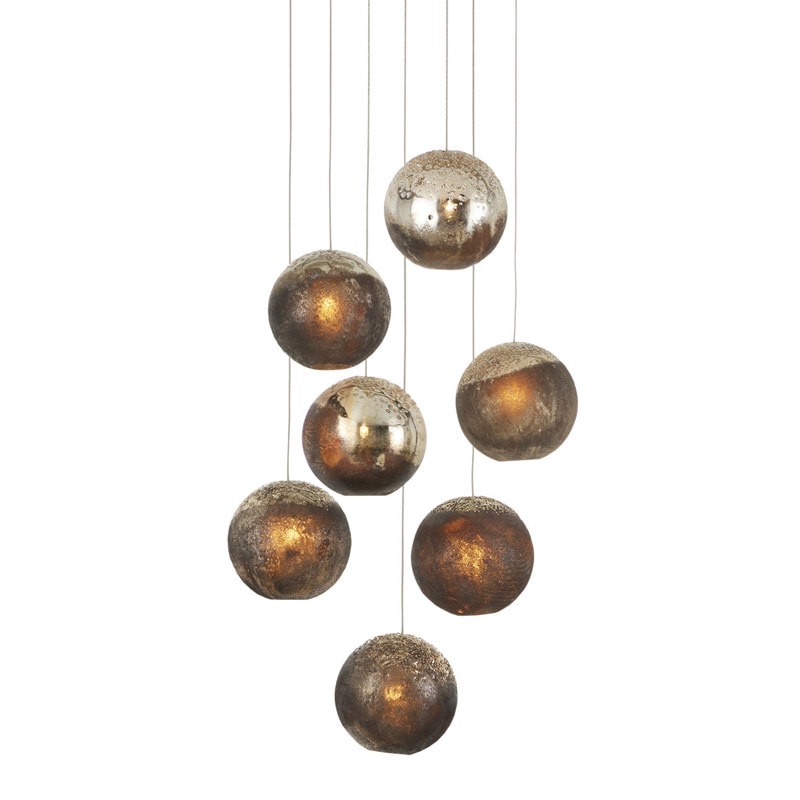 【CURREY】アメリカ・シーリングペンダントライト 7灯「Pathos」（φ406×H304mm）