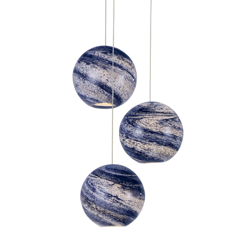 【CURREY】アメリカ・ペンダントライト 3灯「Palatino」（φ266×H292mm）