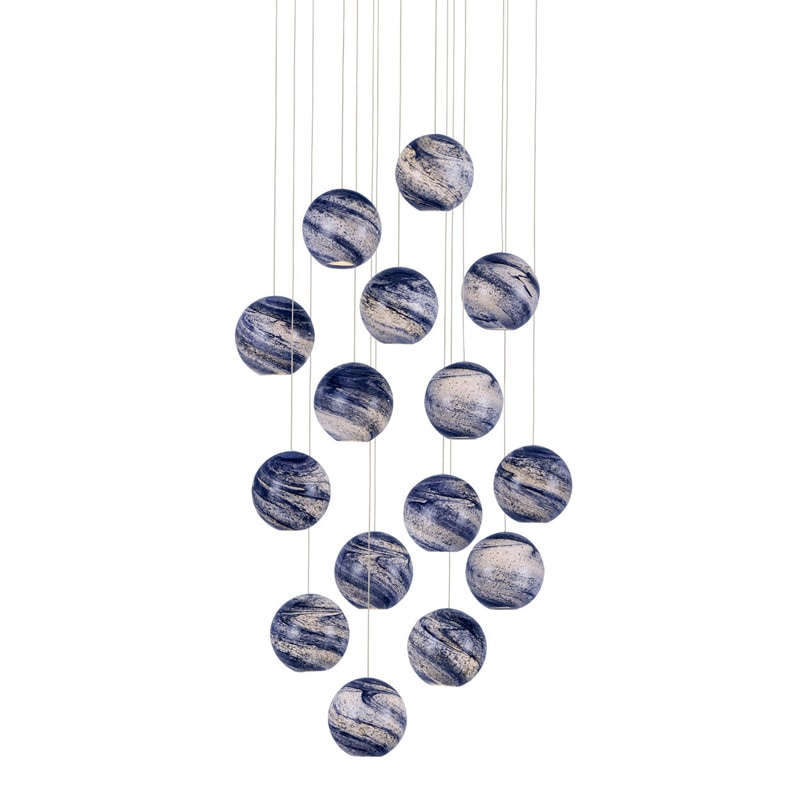 【CURREY】アメリカ・シーリングペンダントライト 15灯「Palatino」（φ609×H292mm）