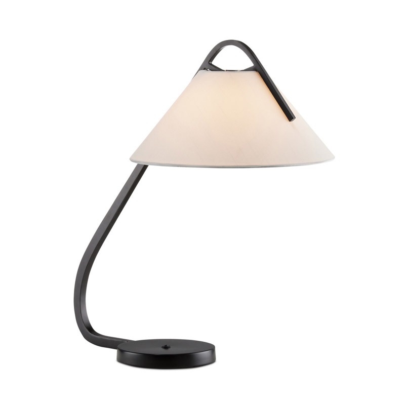 【CURREY】アメリカ・デスクランプ 1灯「Frey」ブラック（W355×D571×H577mm）