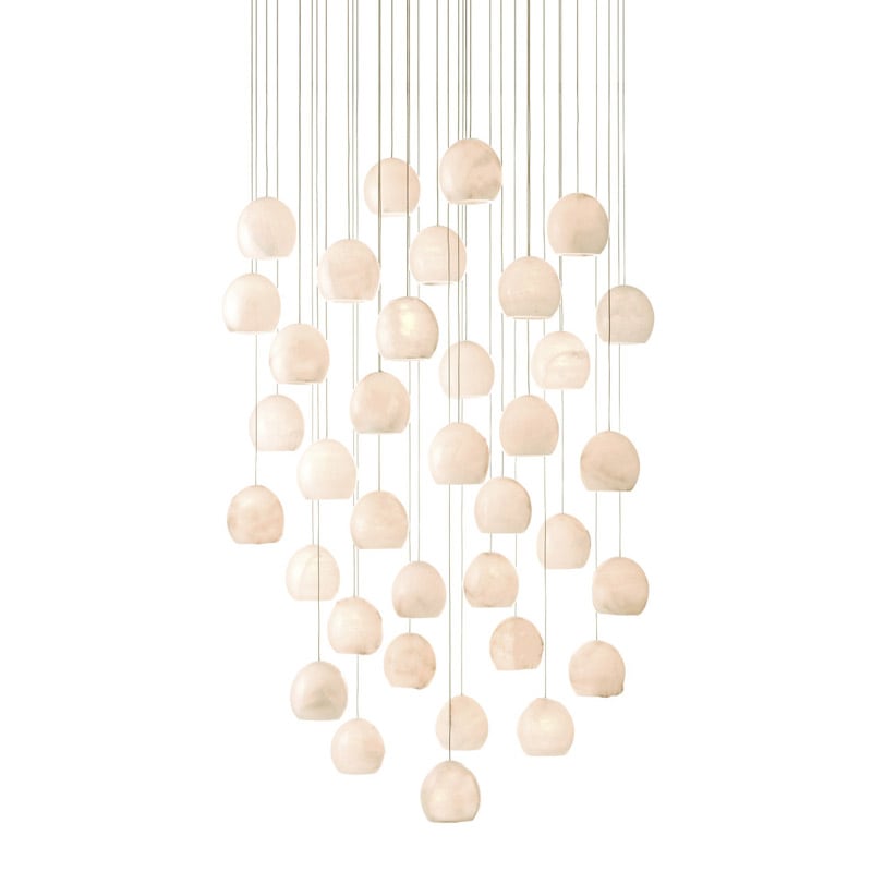 【CURREY】アメリカ・シーリングペンダントライト 36灯「Lazio」ホワイト（φ914×H330mm）