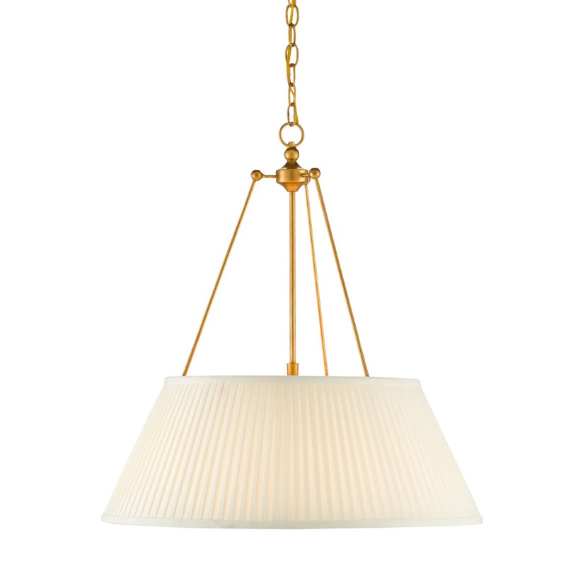 【CURREY】アメリカ・ペンダントライト 1灯「Lytham」ゴールド（φ615×H660mm）