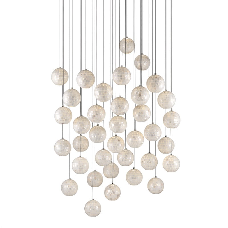 【CURREY】アメリカ・シーリングペンダントライト 36灯「Finhorn」（φ914×H330mm）