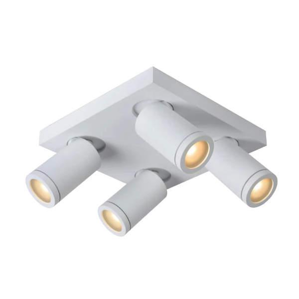 【LUCIDE】ベルギー バスルームシーリングスポットライト「TAYLOR」White 4灯（W240×D240×H123mm）
