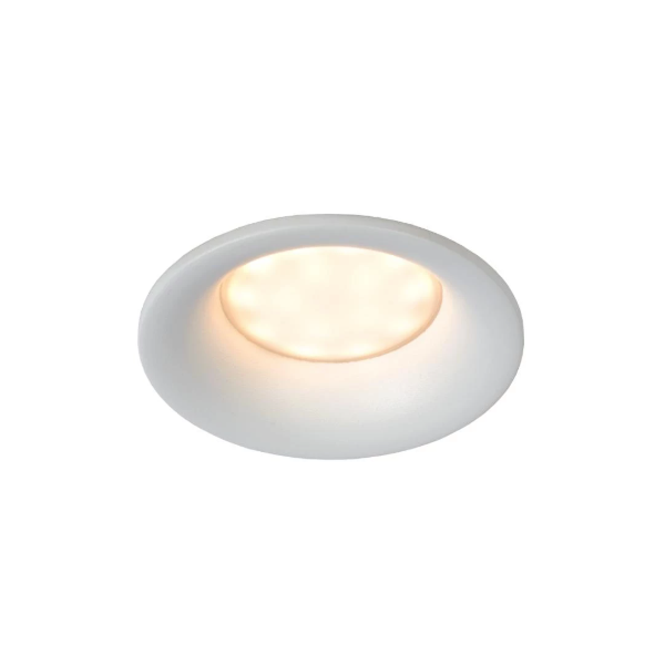 【LUCIDE】ベルギー バスルームシーリングスポットライト「ZIVA」White 1灯（φ84×H42mm）