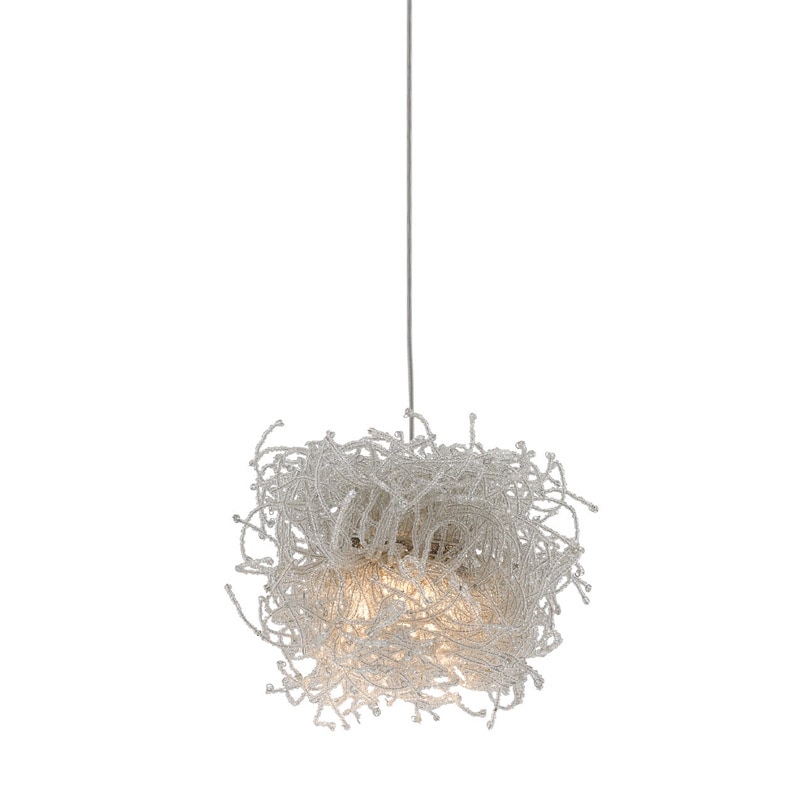 【CURREY】アメリカ・ペンダントライト 1灯「Birds Nest」（φ152×H279mm）