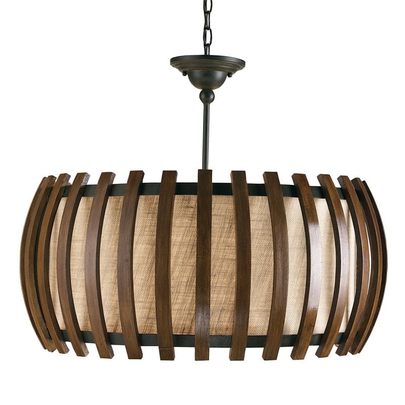 【CURREY】アメリカ・シェードライト 1灯「Dado」ブラウン（φ711×H584mm）