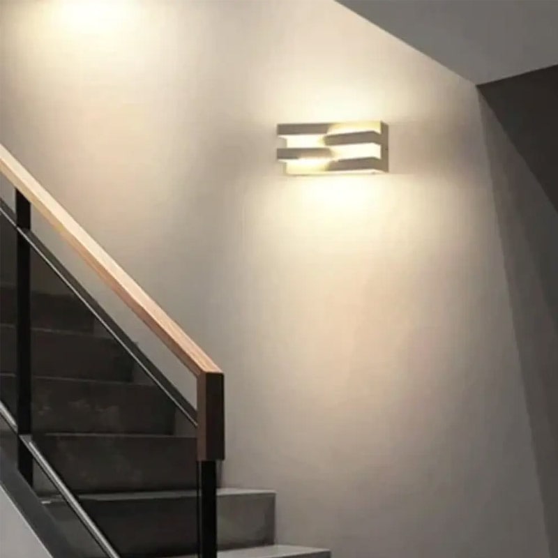 【LUNA】アメリカ・アウトドア デザイン照明 LEDウォールライト ホワイト（W100×D90×H100mm）