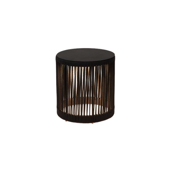 【LUCIDE】ベルギー インドア／アウトドア充電式フロアライト「PINGI」Black（φ335×H365mm）