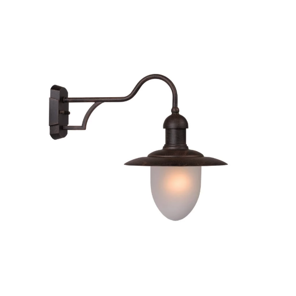 【LUCIDE】ベルギー インドア／アウトドアウォールライト「ARUBA」Brown 1灯（W250×D440×H360mm）