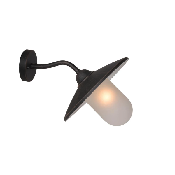 【LUCIDE】ベルギー インドア／アウトドアウォールライト「ARUBA」Brown 1灯（W300×D370×H240mm）