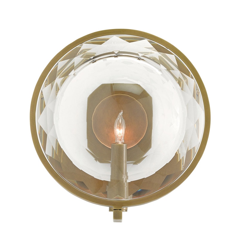 【CURREY】アメリカ・ウォールライト 1灯「MarjieScope」ゴールド（W241×D152×H254mm）