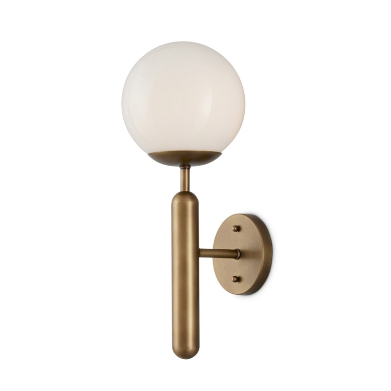 【CURREY】アメリカ・ウォールライト 1灯「Barbican」ゴールド（W165×D190×H430mm）