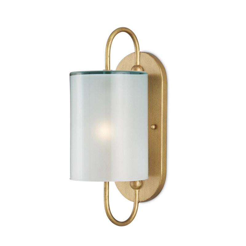 【CURREY】アメリカ・ウォールライト 1灯「Glacier」ゴールド（W150×D170×H410mm）