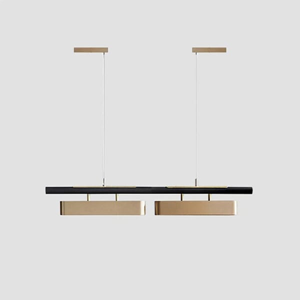 デザイン照明　モダンステンレスペンダントライト　2灯／3灯（W1000／1400mm）