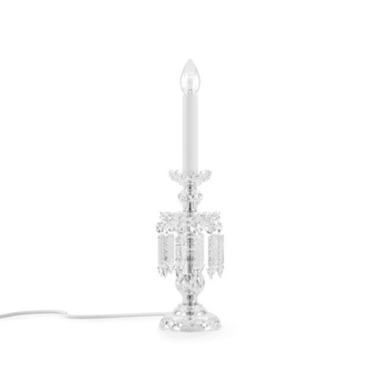 【Preciosa】「Rudolf S」クリスタルテーブルライト 1灯 クローム（W120×H410mm）