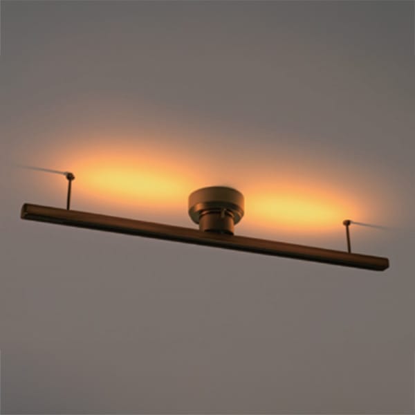 【BRID】簡易取り付け照明用ダクトレール LEDライト付き「LIGHTING DUCT RAIL with LED」ブラック・ホワイト・ウッド（W1100×D160×H140mm）