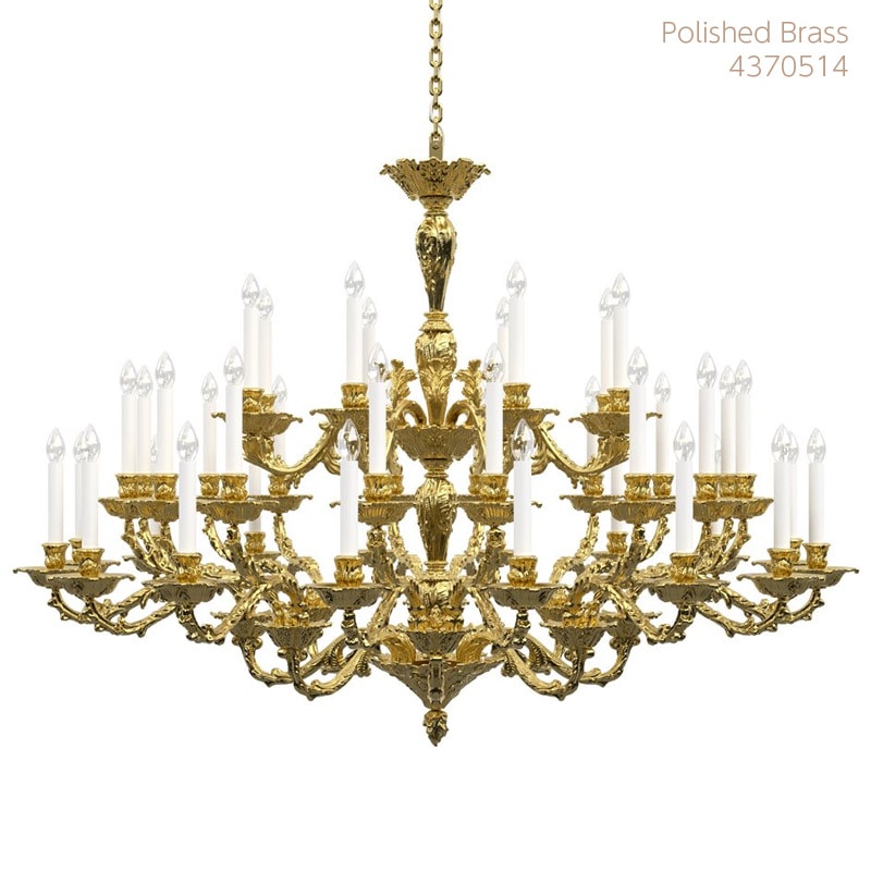 【Preciosa】「Louis XL」シャンデリア 40灯 ゴールド（W1550×H1150mm）