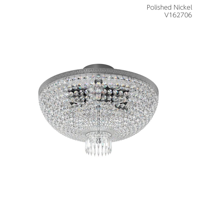 【Preciosa】「George S」クリスタルシーリングシャンデリア 6灯 クローム（W520×H360mm）