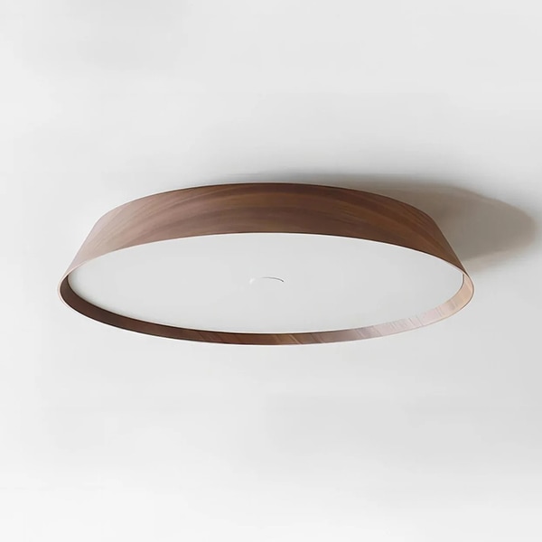デザイン照明　モダンウッドシーリングライト　ブラウン（φ420／510／610mm）