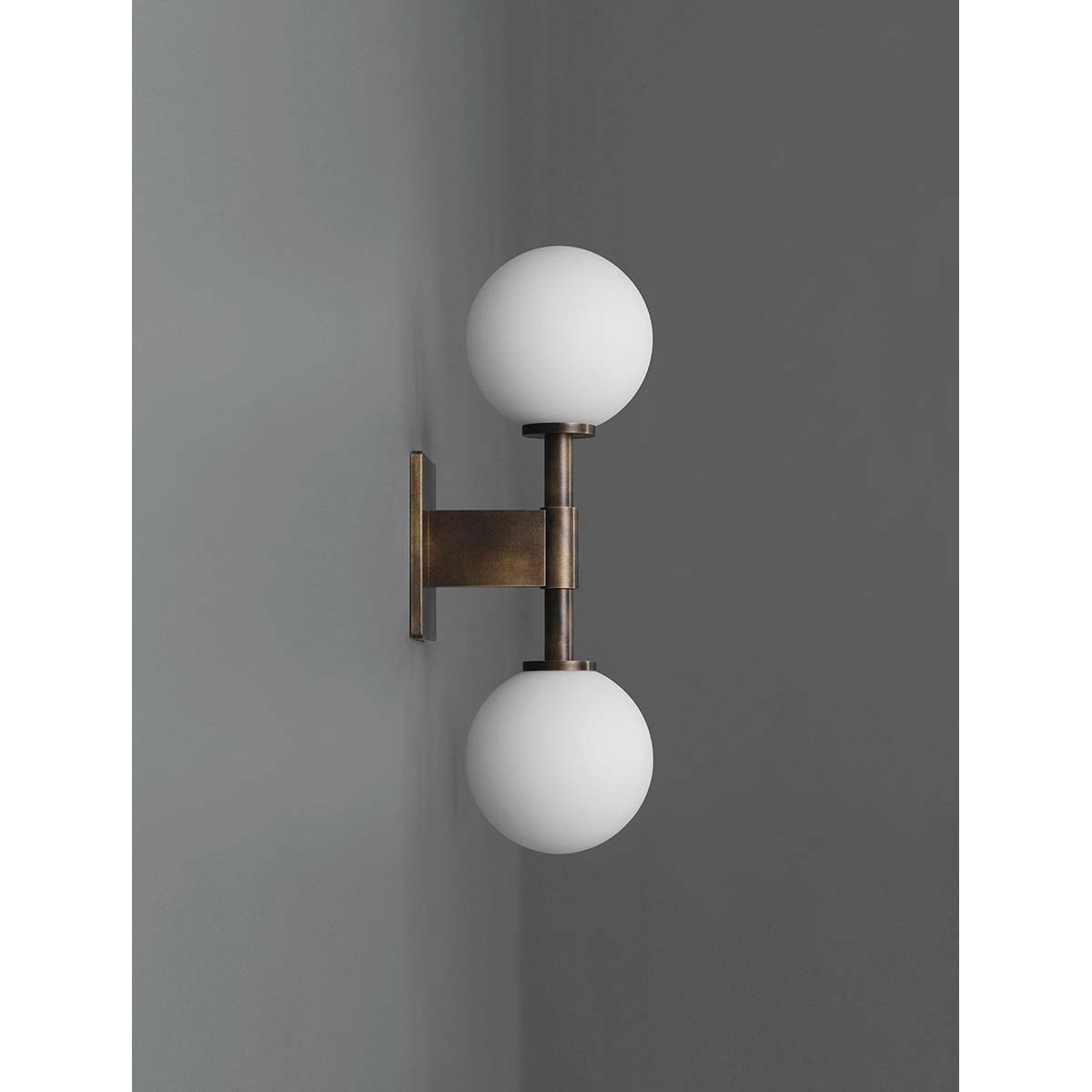 【ALLIED MAKER】 アメリカ・インテリア照明「Bastion Double」ウォールライト 2灯 カスタムカラー (W127×D153×H407mm)