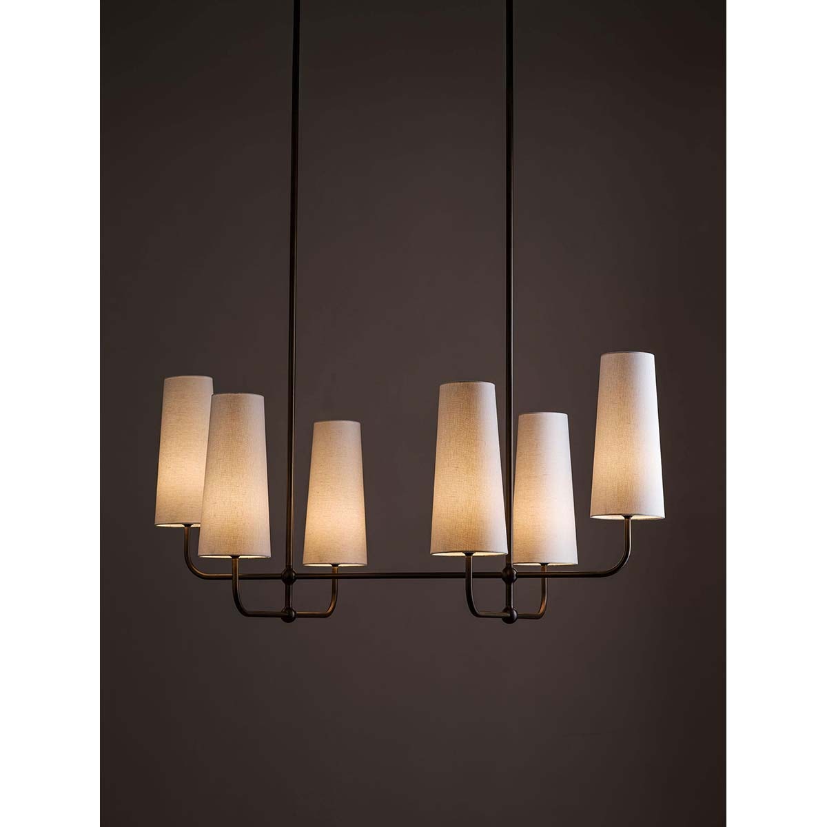 【ALLIED MAKER】 アメリカ・インテリア照明「Bola 6 chandelier」モダンシャンデリア 6灯 カスタムカラー (W788×D1397×H666mm)